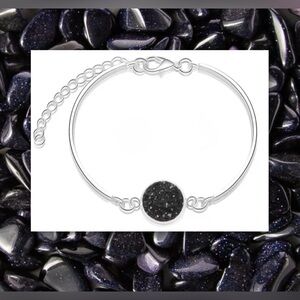 $2 Elegant Natural Stone Silver Bracelet~New~$2 WITH ANY $10 ORDER OR MORE